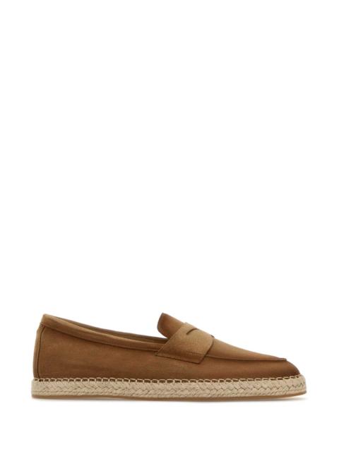 Santoni Santoni Men Camel Suede Carlo Espadrilles