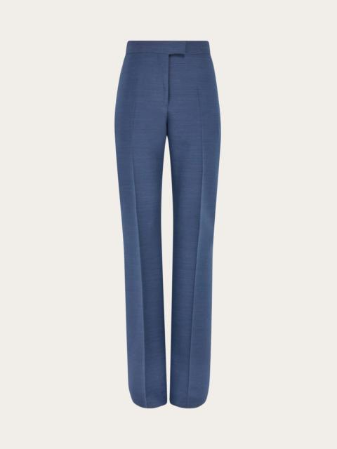 Wool faille trouser