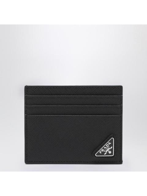 Prada Prada Black Saffiano Leather Credit Card Holder Men