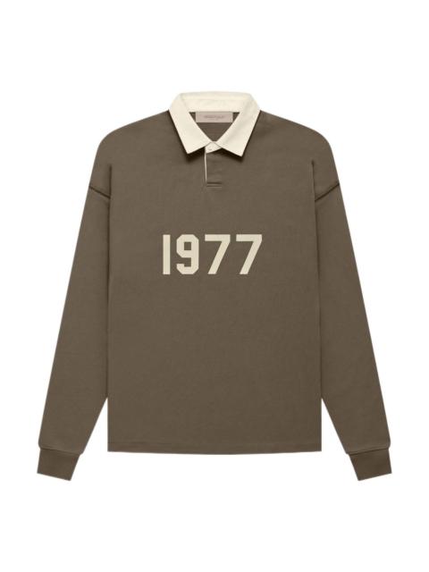 ESSENTIALS Fear of God Essentials FW22 1977 Henley Rugby Polo 'Wood' FOG-FW22-032