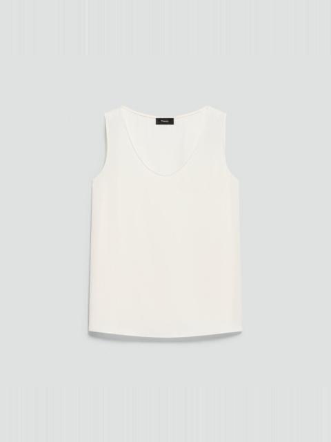 Theory Straight Shell Top in Silk Georgette