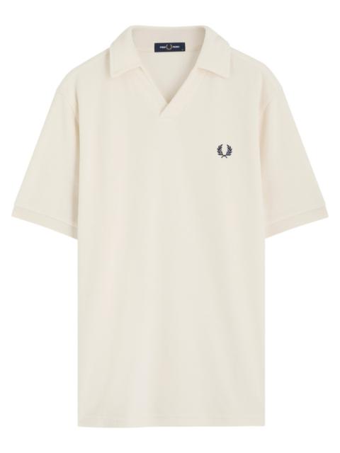 Fred Perry Fred Perry Logo-embroidered Towelling Cotton-blend Polo Shirt