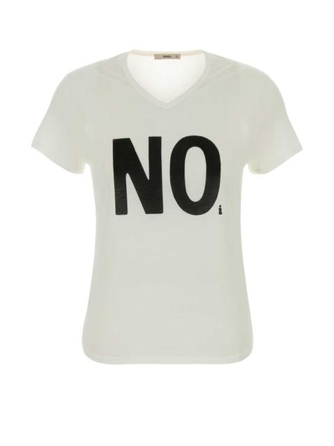 FENDI Fendi Women White Cotton T-Shirt