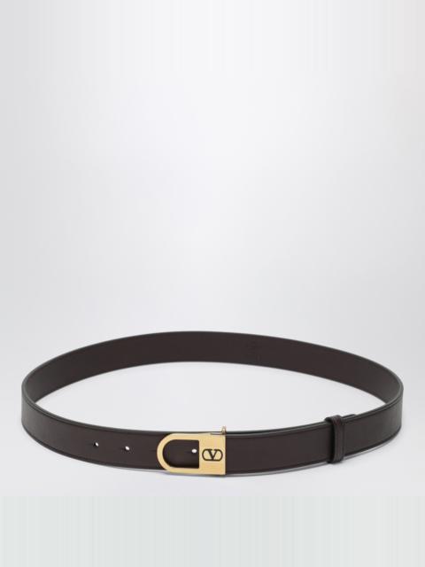Valentino Brown Vlogo Signature belt