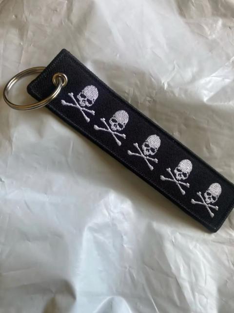 Japanese Brand - Double-sided Embroidery Dangerous Skull Keychain