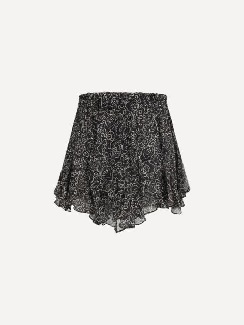 Isabel Marant Étoile Floral Ruffled Shorts in viscose
