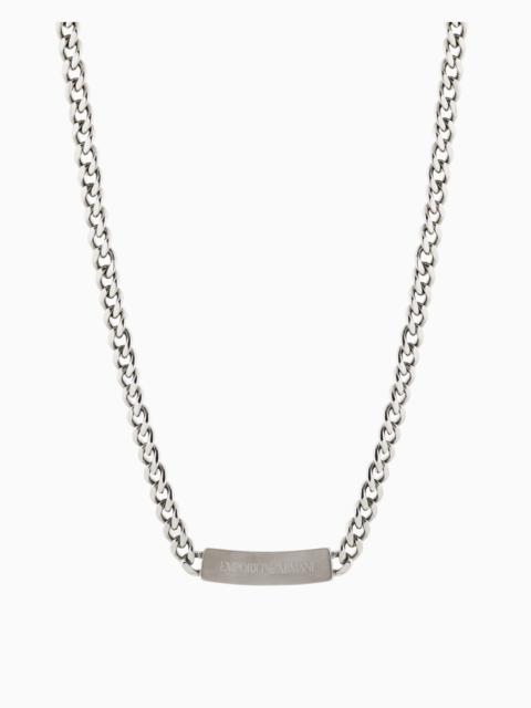 EMPORIO ARMANI STAINLESS STEEL ID NECKLACE