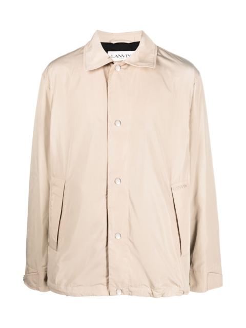 Lanvin LOGO-EMBROIDERED SHIRT JACKET