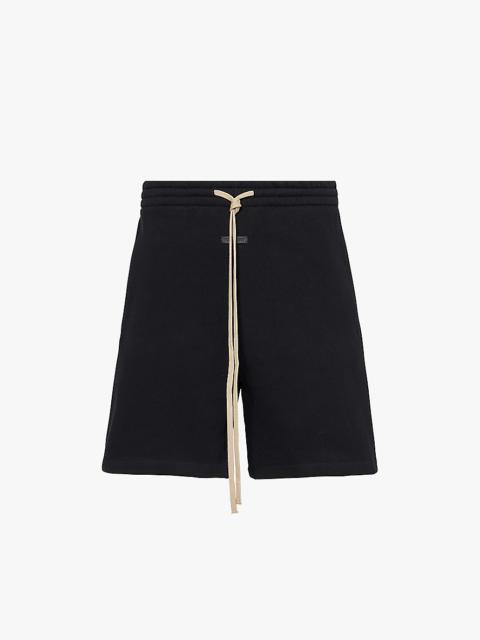 Brand-patch relaxed-fit cotton-jersey shorts