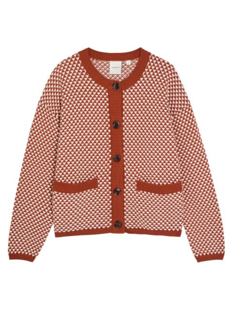 VARLEY Varley Elmwick Patterned Cotton-knit Cardigan