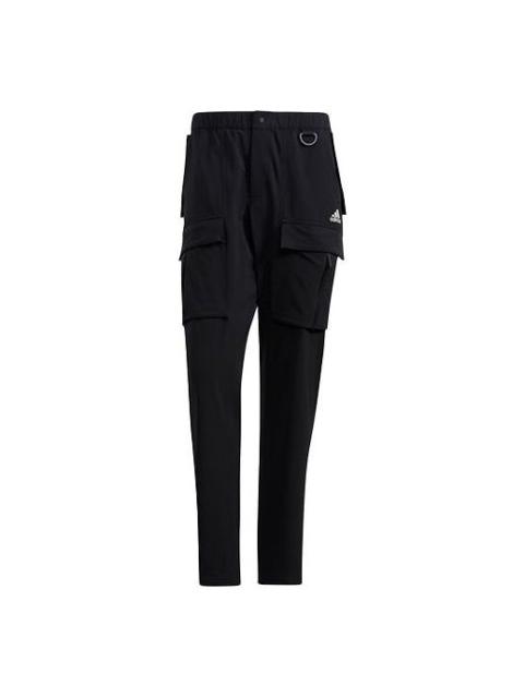 adidas Men's adidas Utl Cargo Pants Solid Color Outdoor Multiple Pockets Sports Pants/Trousers/Joggers Blac