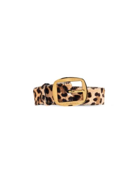 Dolce & Gabbana DOLCE & GABBANA Animal Motif Belt New & Authentic (Women's S