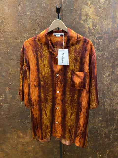 Acne Studios $560 Acne Studios short sleeve fur print button down