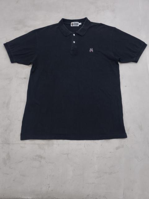 A BATHING APE® Bape 1 point Shark Logo Polo Shirt
