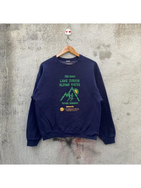 Vintage 90s lake zurich alpine races sweatshirt