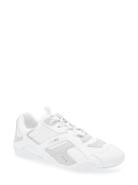 VERSACE Versace Logo Sneaker in White Concrete at Nordstrom