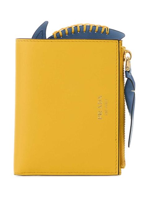 Prada Prada Women Yellow Leather Wallet