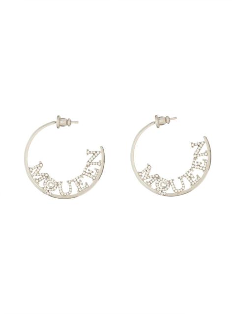 Alexander McQueen ALEXANDER MCQUEEN Diamond-embellished Hoop Earrings