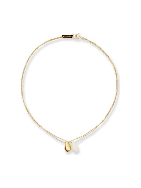 Isabel Marant Brass Necklace With Gold Finishes