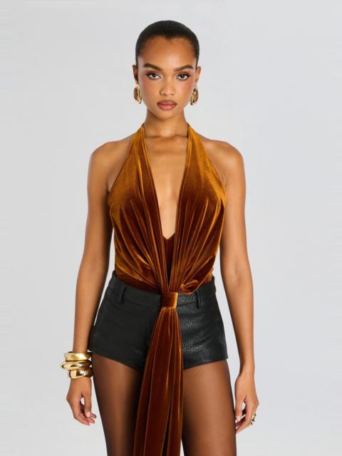 RETROFÊTE VIKA VELVET BODYSUIT