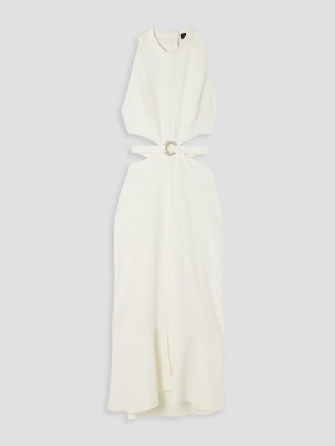 Proenza Schouler Embellished cutout stretch-cady midi dress