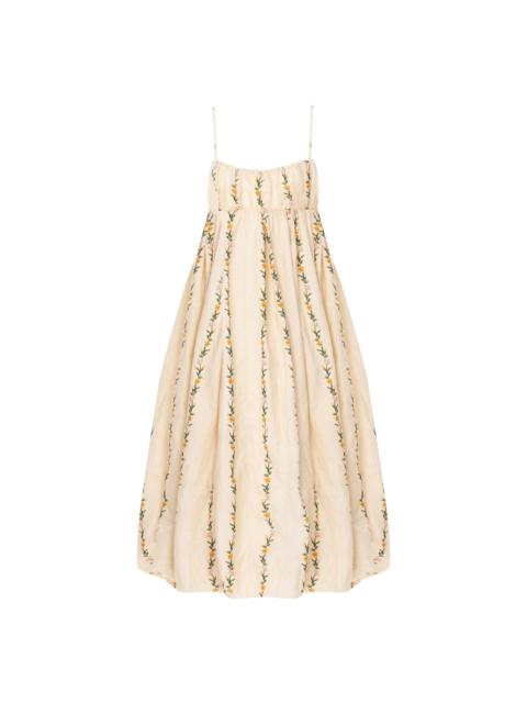 Agua by Agua Bendita Limonaria Ranas Midi Dress