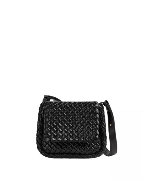 Bottega Veneta BV Cobble Mini Black Leather Shoulder Bag New/Authentic