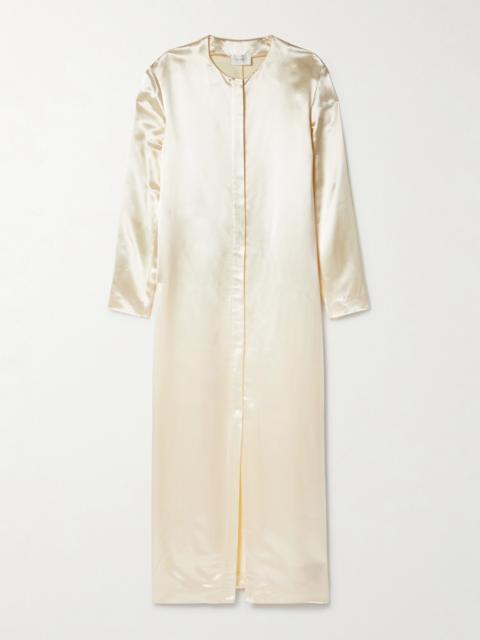 The Row Iside Satin Midi Dress