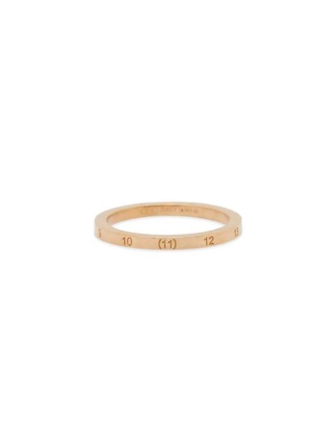 Maison Margiela NUMERICAL RING 2MM (YELLOW GOLD PLATING BURATTATO)