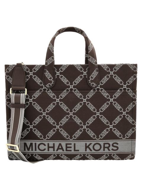 Other Designers Michael Michael Kors Gigi Large Empire Logo Jacquard Tote Bag