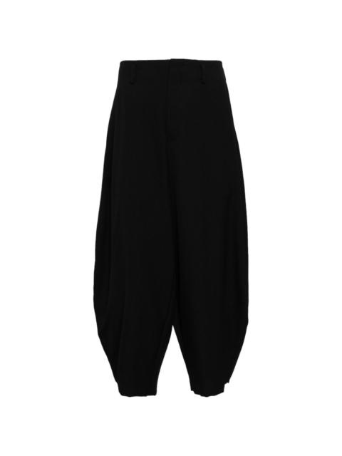 cropped wool tailored trouser