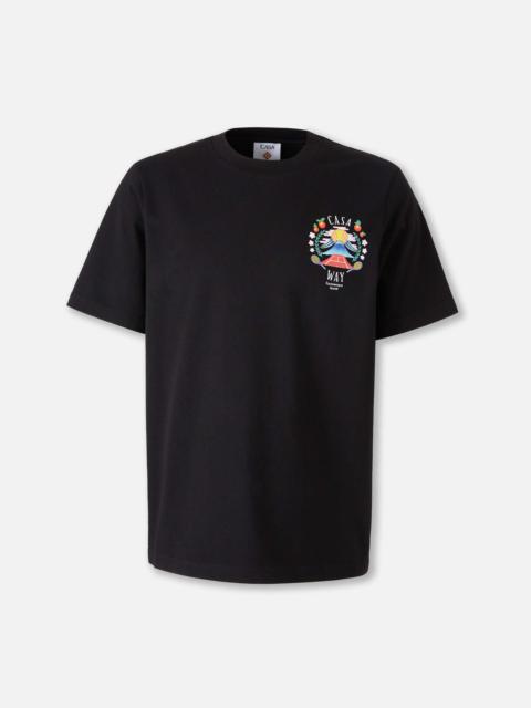 CASABLANCA CASA WAY MOUNTAIN T-SHIRT