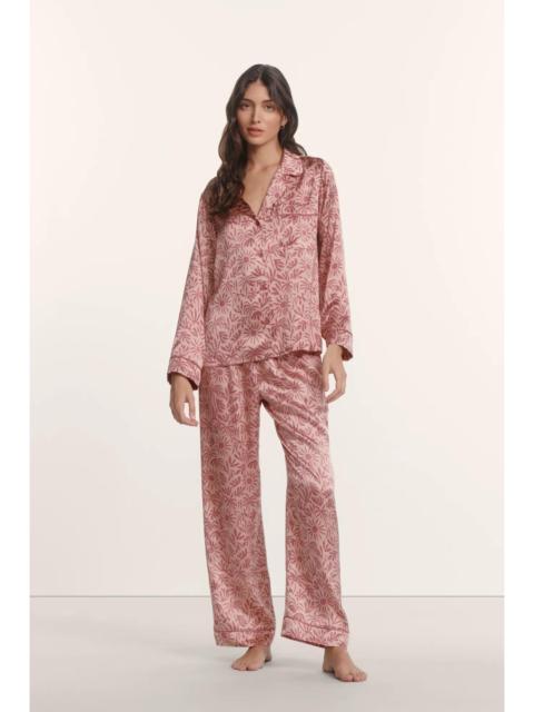 eberjey Eberjey x ILIA - Inez Washable Silk Printed Long PJ Set