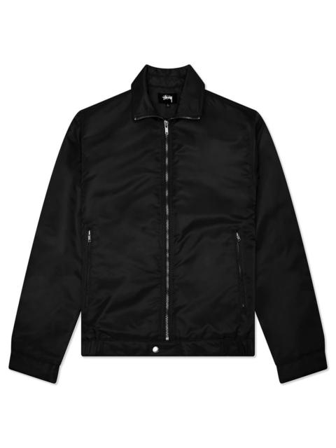 Stüssy PILE LINED ZIP JACKET - BLACK