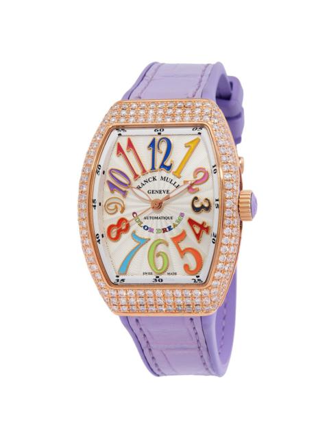 FRANCK MULLER Franck Muller Vanguard Automatic Diamond Silver Dial Ladies Watch V 32 SC AT FO D COL DR 5N VL 5N