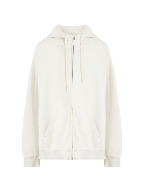 Maison Margiela zipped drawstring hoodie