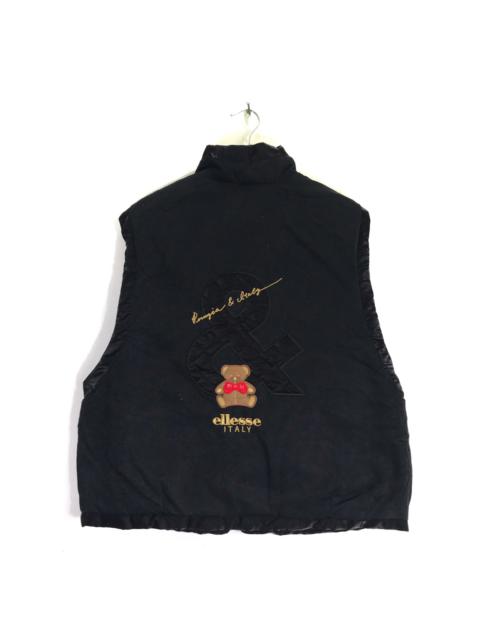 Other Designers Vintage - Vintage Ellesse Perugia Italy Reversible Puffer Vest