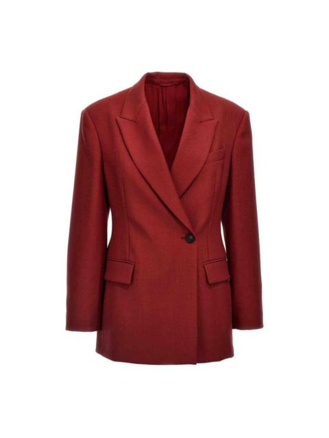 Brunello Cucinelli Brunello Cucinelli Red Tailored Single-Button Blazer