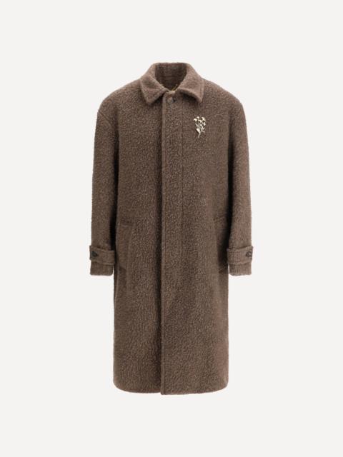 Golden Goose Journey Single-breasted Coat in dark Brown