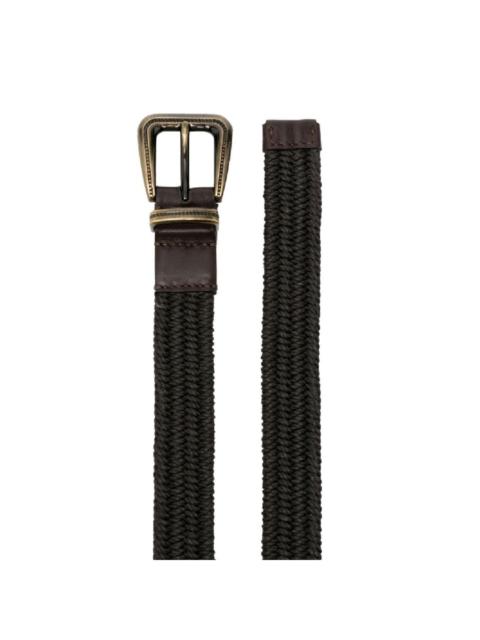 Brunello Cucinelli Brunello Cucinelli Womens Dark Brown Braided Belt