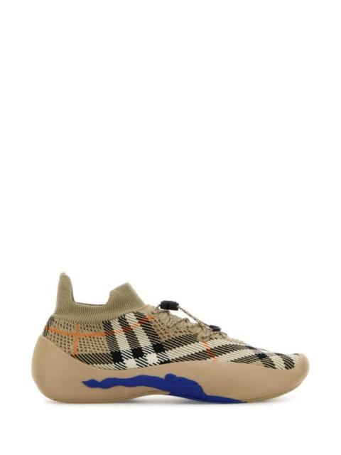 Burberry Burberry Man Printed Fabric Neptune Slip Ons