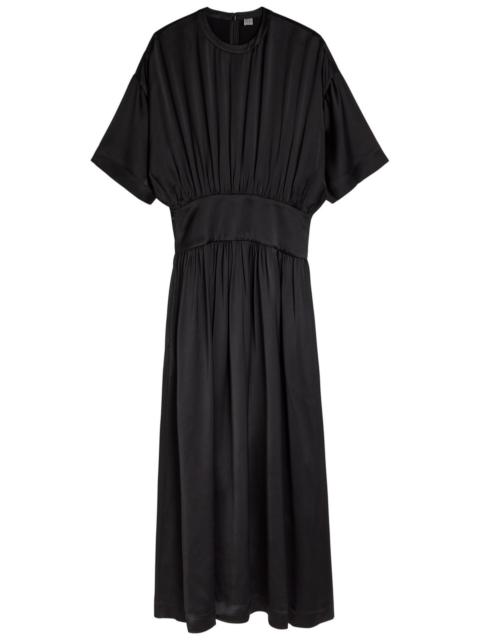 TOTEME Toteme Draped Satin Maxi Dress