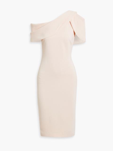 Other Designers One-shoulder draped crepe dress