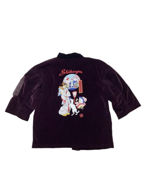 Other Designers Vanquish - Limited Rare Vanquish Hanten Kimono MA-1 Sibuya Embroidered