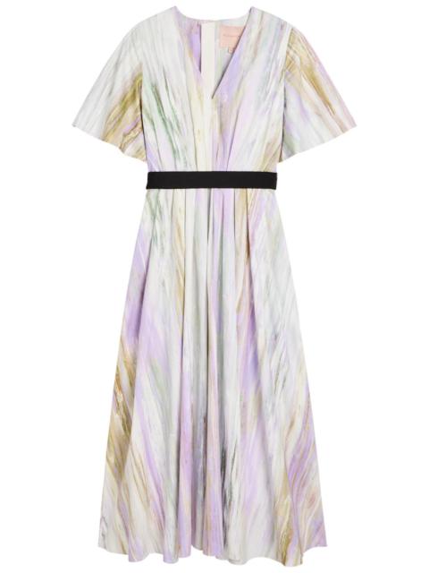 Roksanda Roksanda Sana Printed Cotton-poplin Midi Dress