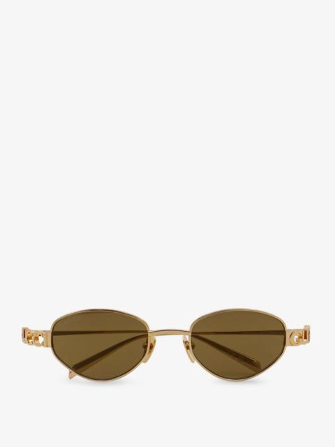 Gucci Oval Metal Sunglasses