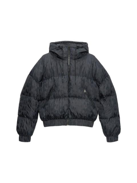 MSGM THEMWAVE ZIPPERED PADDED DOWN JACKET