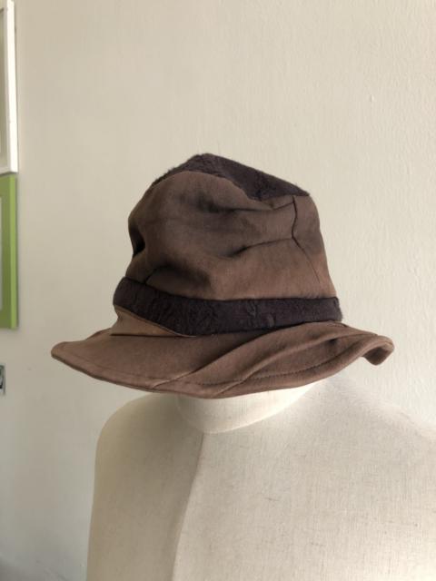 Other Designers Ca4la - 2000s CA4LA Cotton & Leather Witch Bucket Hat