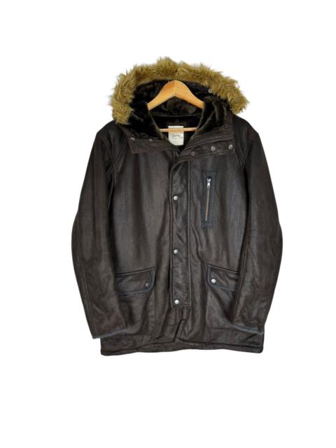 Other Designers If Six Was Nine - ☀️QUARTA COX SYNTHETIC LEATHER FUR HOODIE JACKET