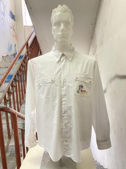 Other Designers Designer - CASTELBAJAC DESIGNER WHITE SHIRT POP ART